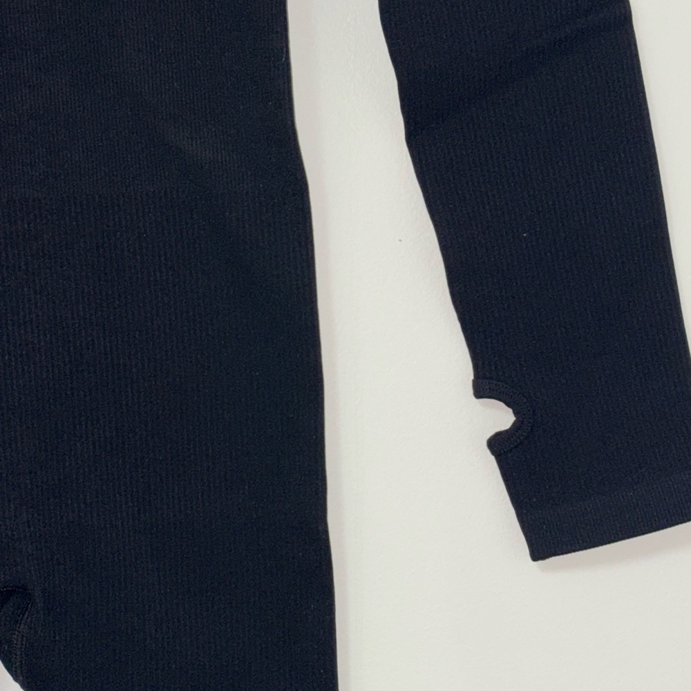 Black Ribbed Jumpsuit - Picture 3 of 8
